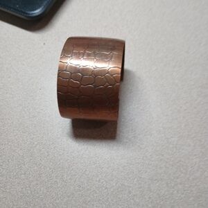 Textured Copper Cuff Bracelet